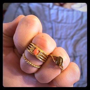 ⚜️Gold ring bundle